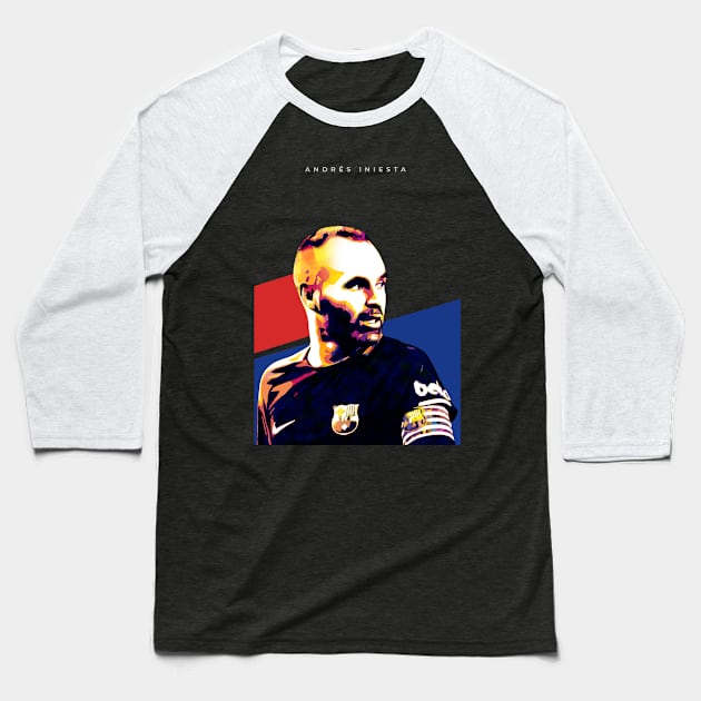 Andres Iniesta Baseball T-Shirt by Creativedy Stuff